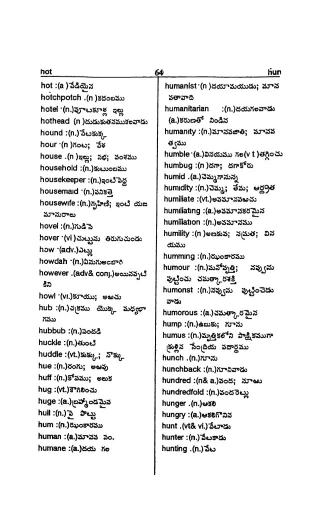 English To Telugu Dictionary
