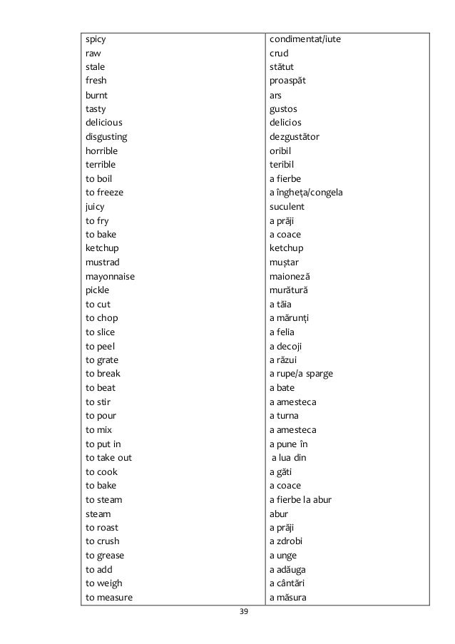English Vocabulary