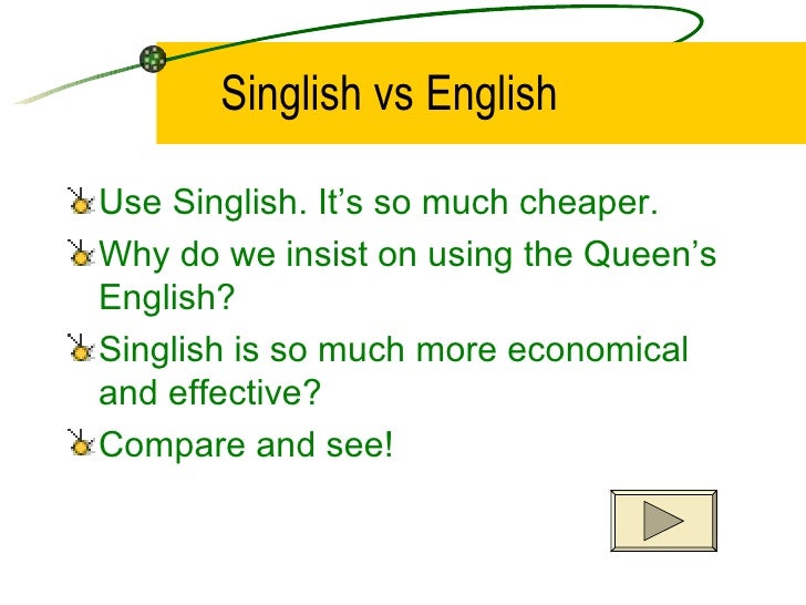 English Vs Singlish Britain Vs Singaporean