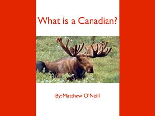 What is a Canadian?




    By: Matthew O’Neill
 