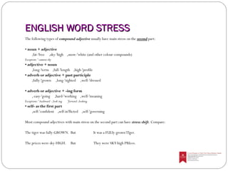 English word stress | PPT
