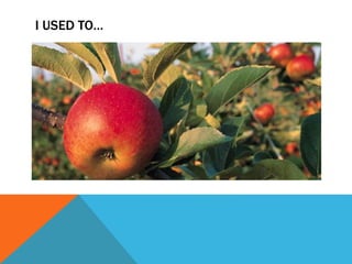 I USED TO… 
 