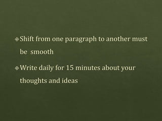 English writing skills | PPTX