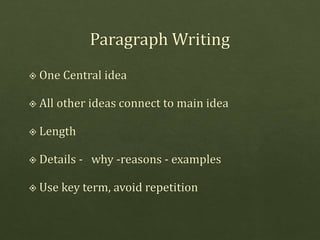 English writing skills | PPTX