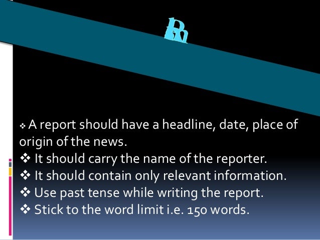 Write a report on a recent event or news