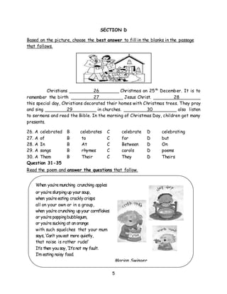 English year 4 kssr paper 1 | DOCX