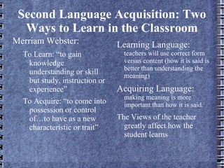 What Does it Mean to “Know” a Word? Phonological recognition  