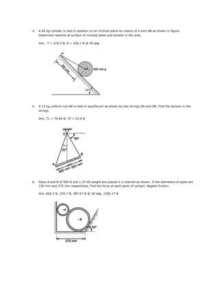 Engmech 05 (equilibrium_of_concurrent_force_system) | PDF