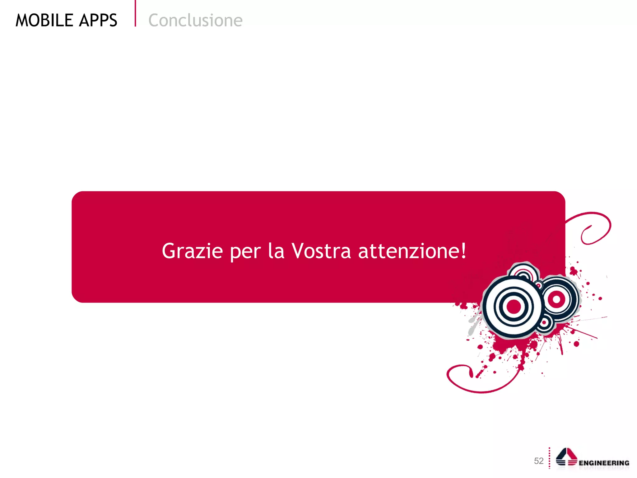 Conclusione Grazie per la Vostra attenzione! 