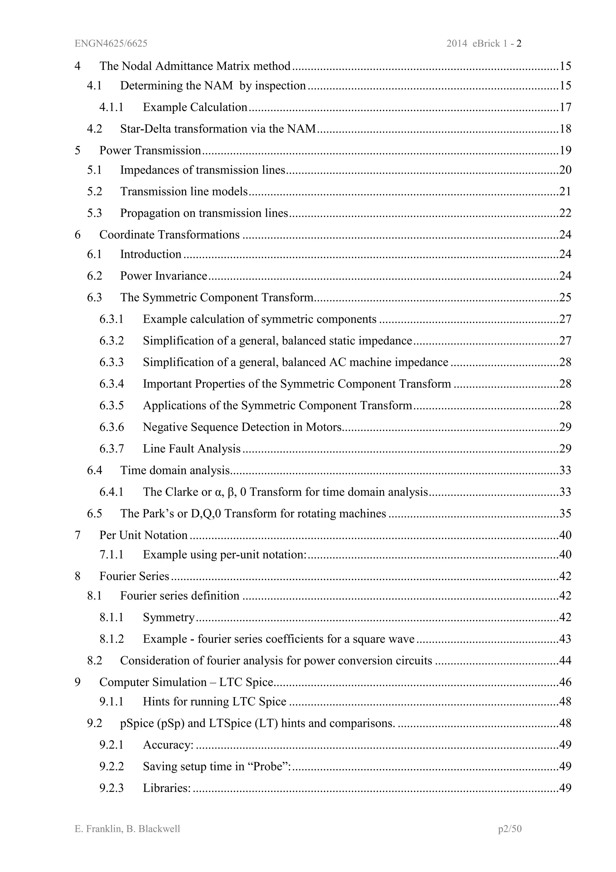 Engn4625 e brick1_2014_ circuitanalysismaths | PDF