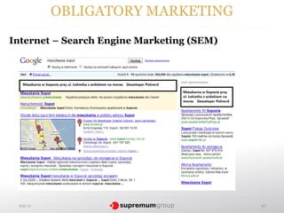 OBLIGATORY MARKETING
Internet – Search Engine Marketing (SEM)




 4.02.13                                   47
 