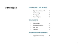 UX research report | PDF