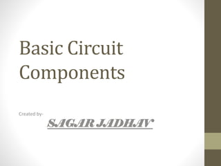 Basic Circuit
Components
Created by-
SAGAR JADHAV
 