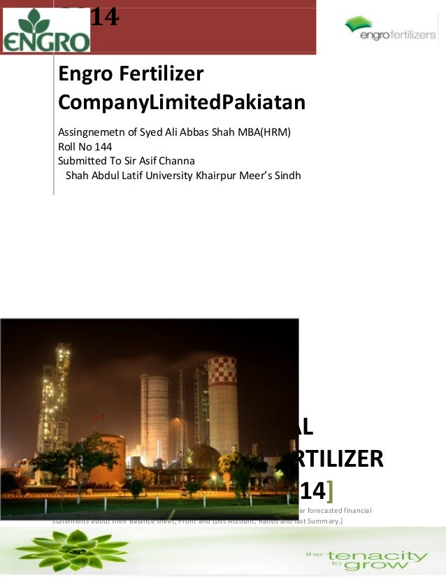 cvp analysis on engro fertilizers Karachi: in line with market expectations, engro fertilizers made a net profit of rs15 billion in 2015, up 83% from a year ago, according to a. cvp analysis on engro fertilizers Karachi: in line with market expectations, engro fertilizers made a net profit of rs15 billion in 2015, up 83% from a year ago, according to a.