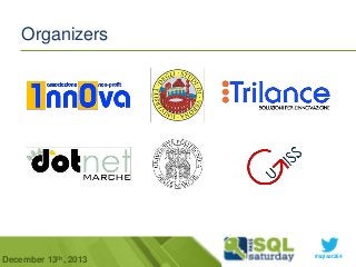 Organizers

December 13th, 2013

#sqlsat264

 