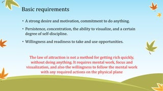 THE LAW OF ATTRACTION | PPTX