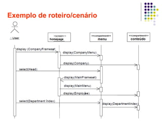 40
Exemplo de roteiro/cenário
 
