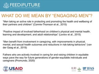 Engaging men in supporting maternal and child consumption of milk and other animal source foods in Rwanda