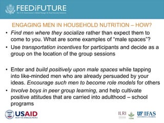 Engaging men in supporting maternal and child consumption of milk and other animal source foods in Rwanda