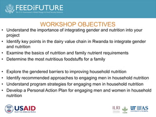 Engaging men in supporting maternal and child consumption of milk and other animal source foods in Rwanda