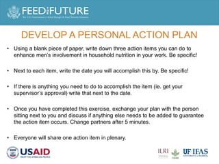 Engaging men in supporting maternal and child consumption of milk and other animal source foods in Rwanda