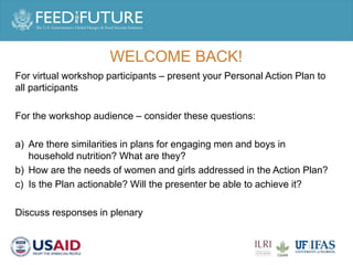 Engaging men in supporting maternal and child consumption of milk and other animal source foods in Rwanda