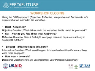 Engaging men in supporting maternal and child consumption of milk and other animal source foods in Rwanda