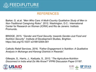 Engaging men in supporting maternal and child consumption of milk and other animal source foods in Rwanda
