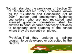 R.A. 10533 Enhanced Basic Education Act of 2013 | PPT