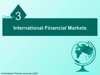 International Financial Markets 3 Chapter South-Western/Thomson Learning © 2003 