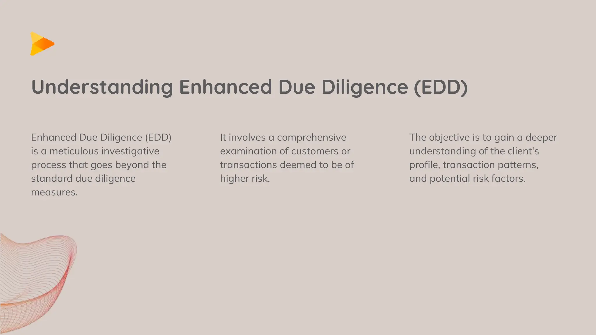 reinforcing Security : Enhanced Due Diligence in Banking | PPTX
