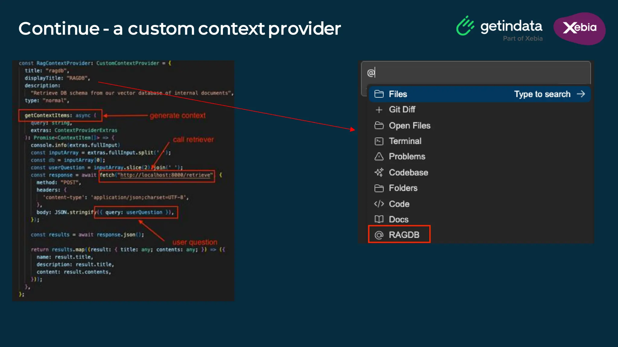 © Copyright. All rights reserved. Not to be reproduced without prior written consent.
Continue - a custom contextprovider
 