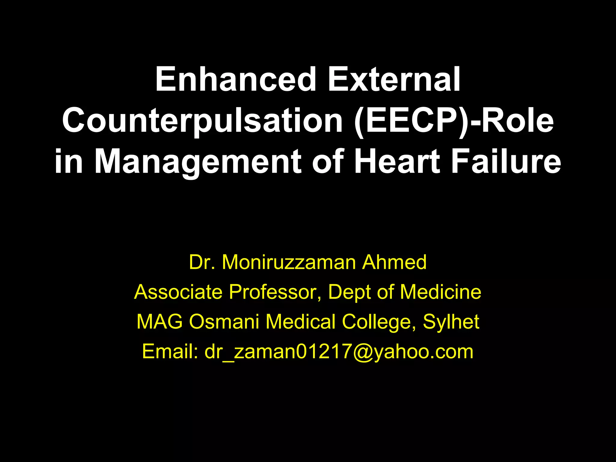 Enhanced external counterpulsation (eecp) role in | PPT