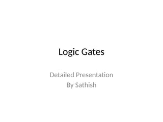 Comprehensive Guide to Logic Gates in Digital Electronics | PPTX