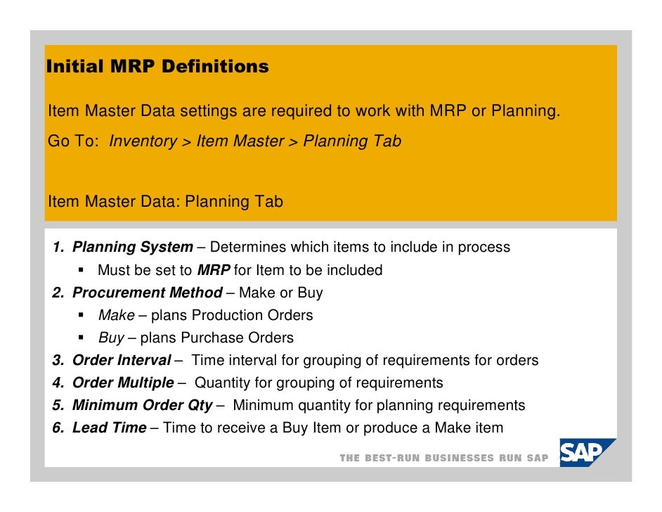 materials planning with sap pdf
