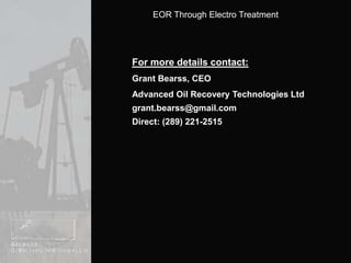 What Can Be Done:Electro Treatment positively affects 2-5 years of production