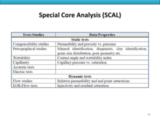 Special Core Analysis (SCAL)
48
 