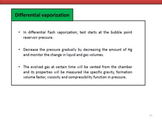 57
Differential vaporization
 