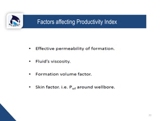 77
Factors affecting Productivity Index
 
