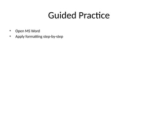 Mastering Page Formatting in MS Word for Professional Documents | PPTX