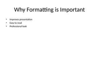 Mastering Page Formatting in MS Word for Professional Documents | PPTX