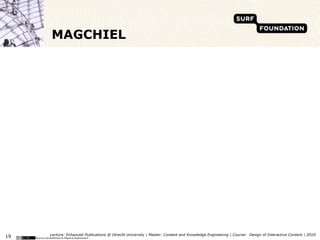 MAGCHIEL<br />19<br />Lecture: Enhanced Publications @ Utrecht University | Master: Content and Knowledge Engineering | Co...