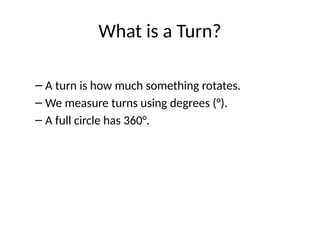 Turn Measurer Understanding Turns and Angles: Degrees, Types, and Classroom ...