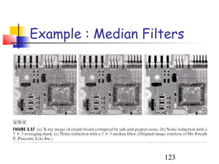 Example : Median Filters




                    123
 