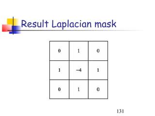 Result Laplacian mask




                        131
 