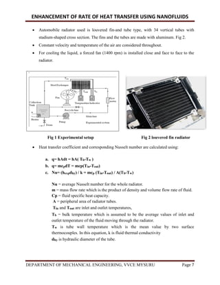 Enhancement of rate of heat transfer using nanofluids | PDF
