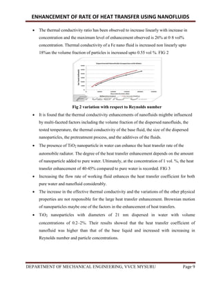 Enhancement of rate of heat transfer using nanofluids | PDF