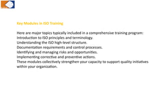 Iso Basic Training Program Enhance Quality Management Skills Through ISO Training Programs.pptx