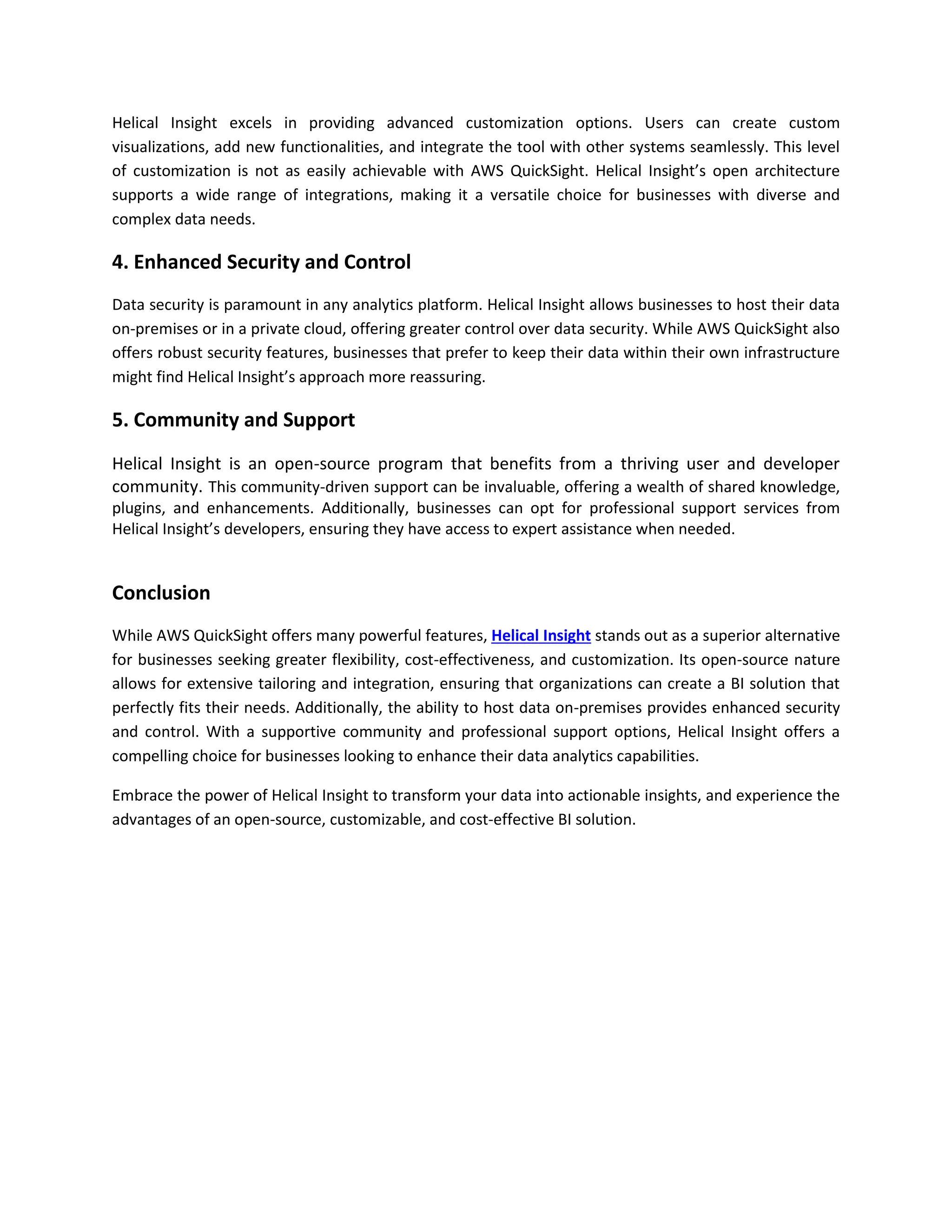 Enhance Your Data Analytics with Helical Insight A Superior Alternative ...