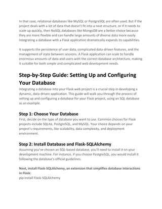 Enhance Your Flask Web Project With a Database Python Guide.pdf